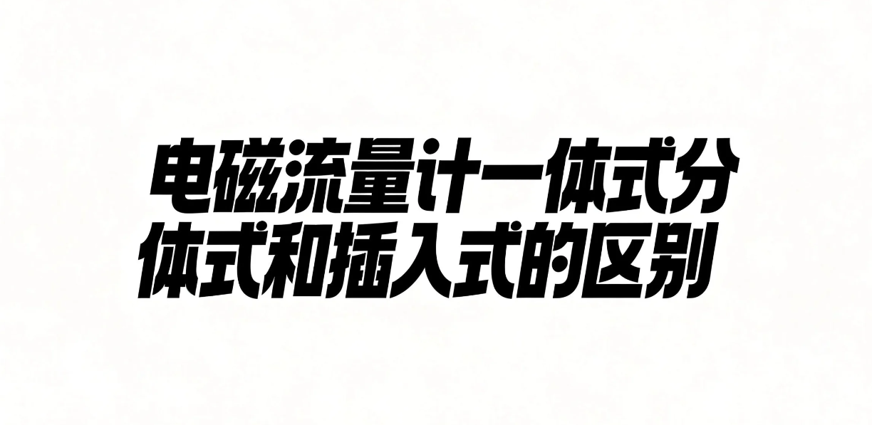 电磁流量计一体式分体式和插入式的区别