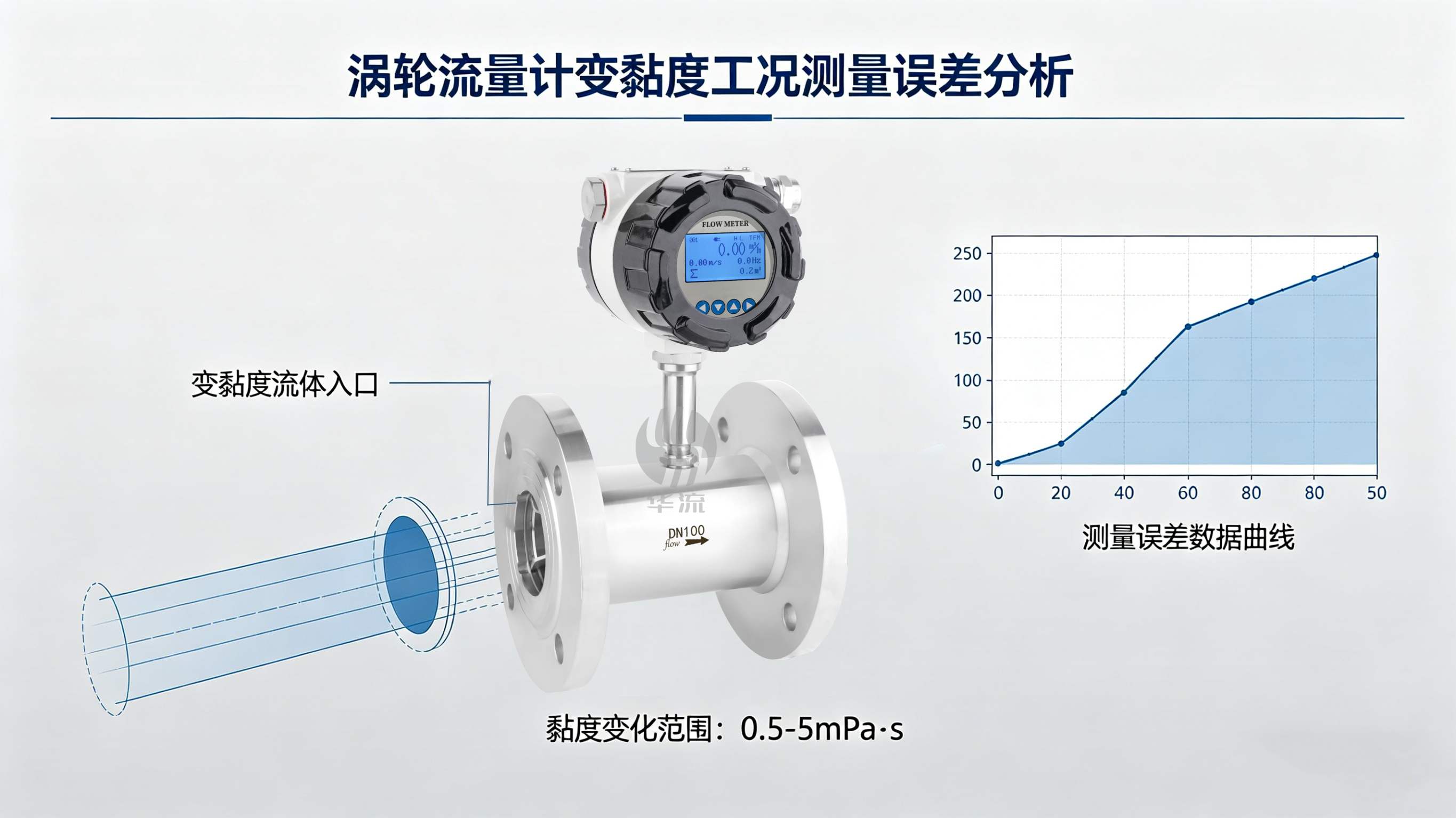 涡轮流量计在变黏度工况下的测量误差分析